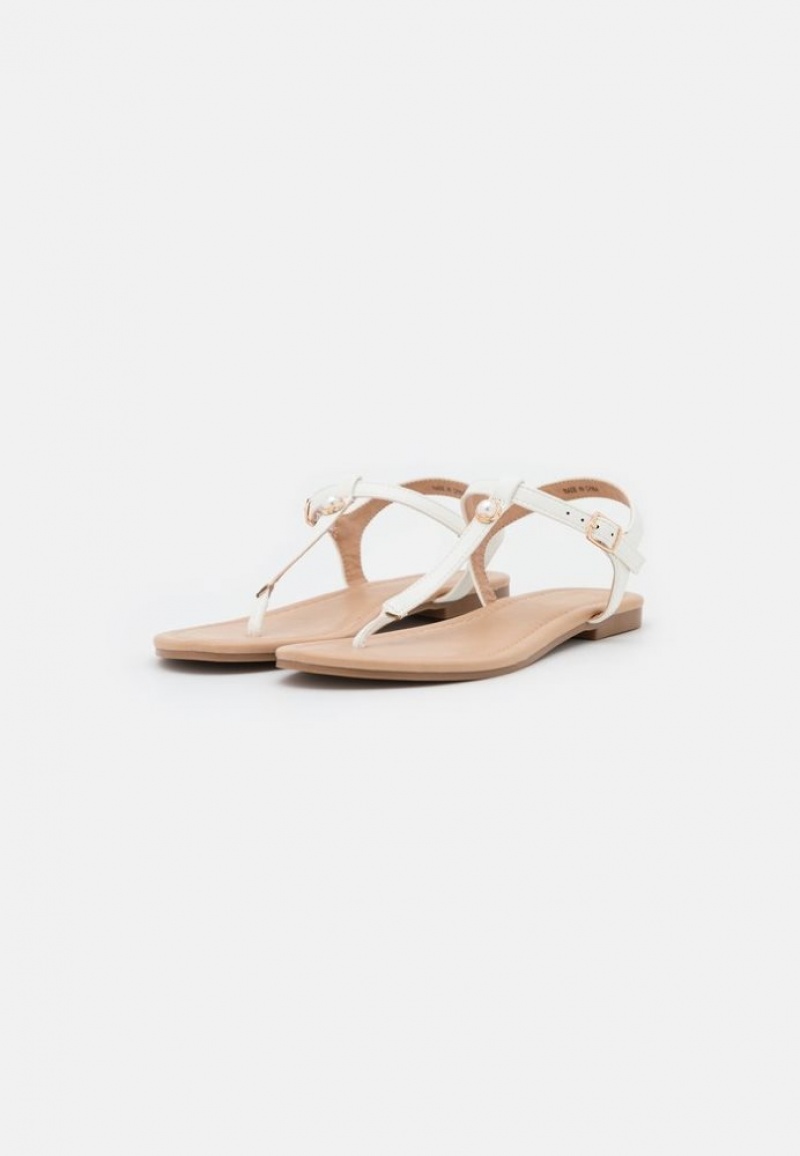 Anna Field T Bar Sandals Sandalen Dames Wit | 7983-IRODT