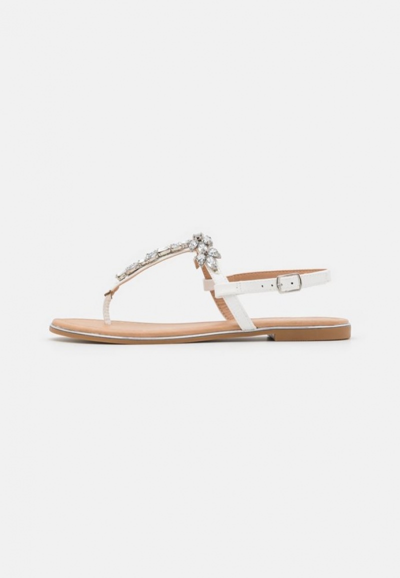 Anna Field T Bar Sandals Sandalen Dames Wit | 7456-YWNKI