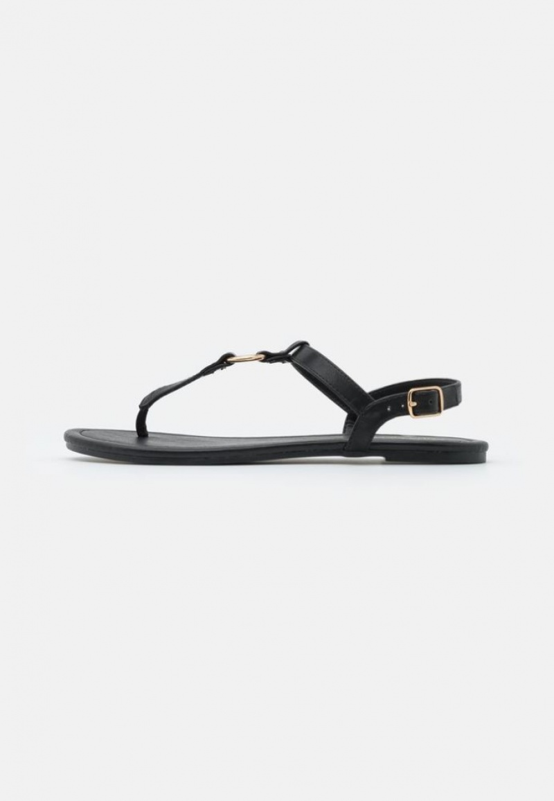 Anna Field T Bar Sandals Sandalen Dames Zwart | 7421-REFYX