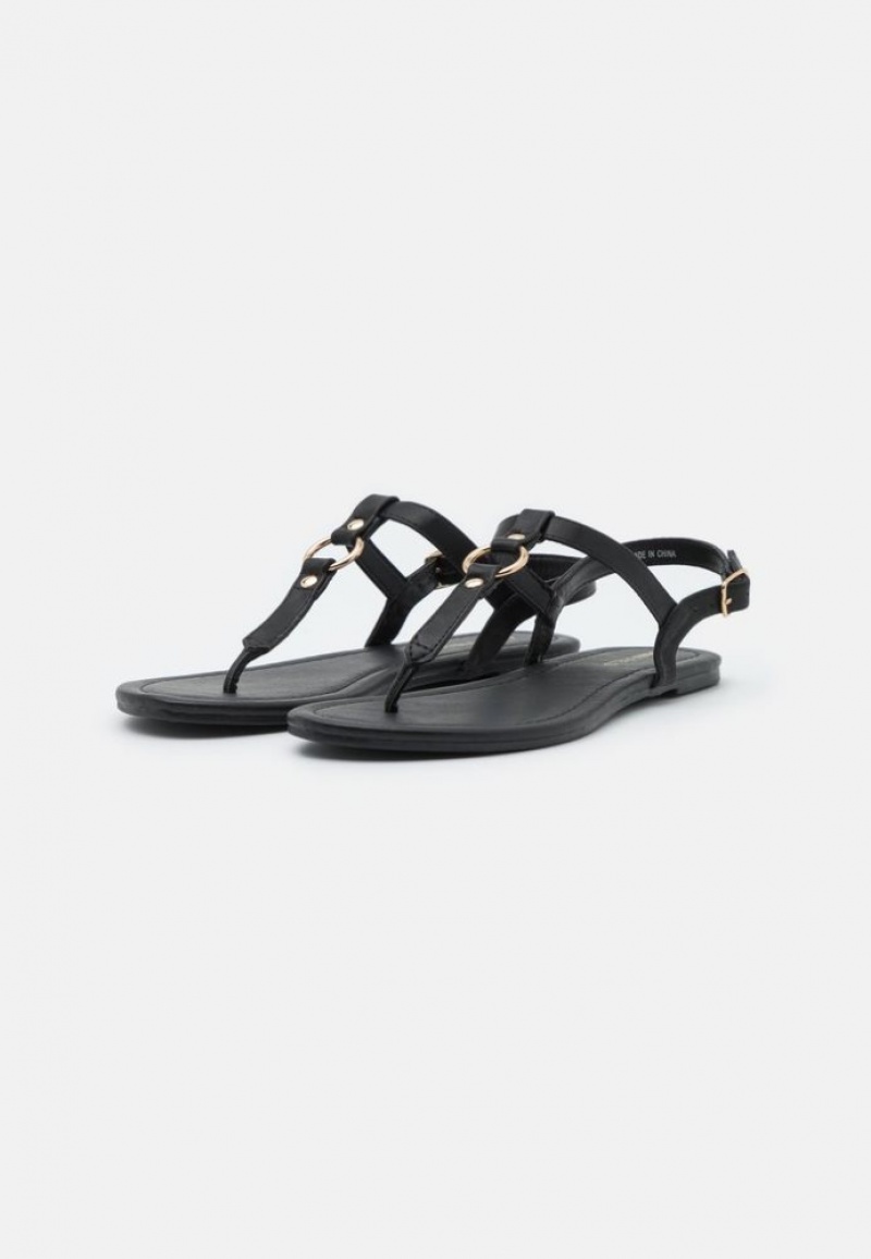 Anna Field T Bar Sandals Sandalen Dames Zwart | 7421-REFYX