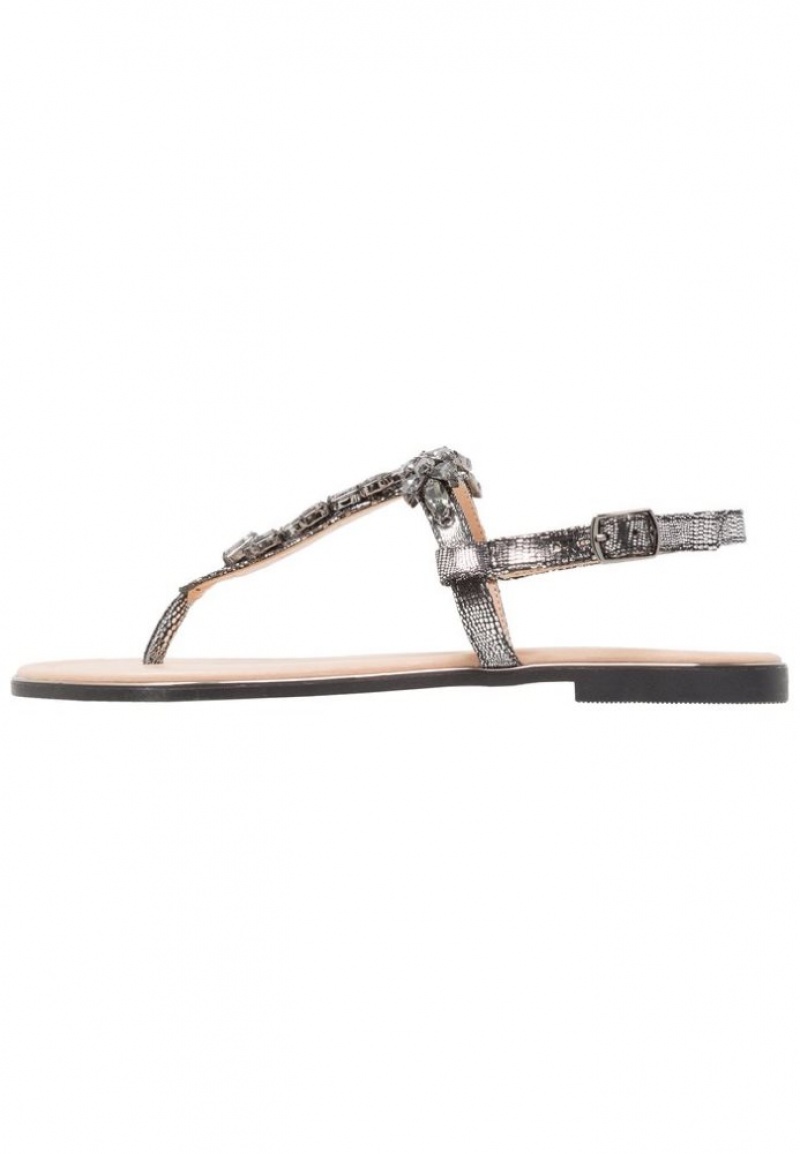 Anna Field T Bar Sandals Sandalen Dames Donkergrijs | 6810-KFWAZ