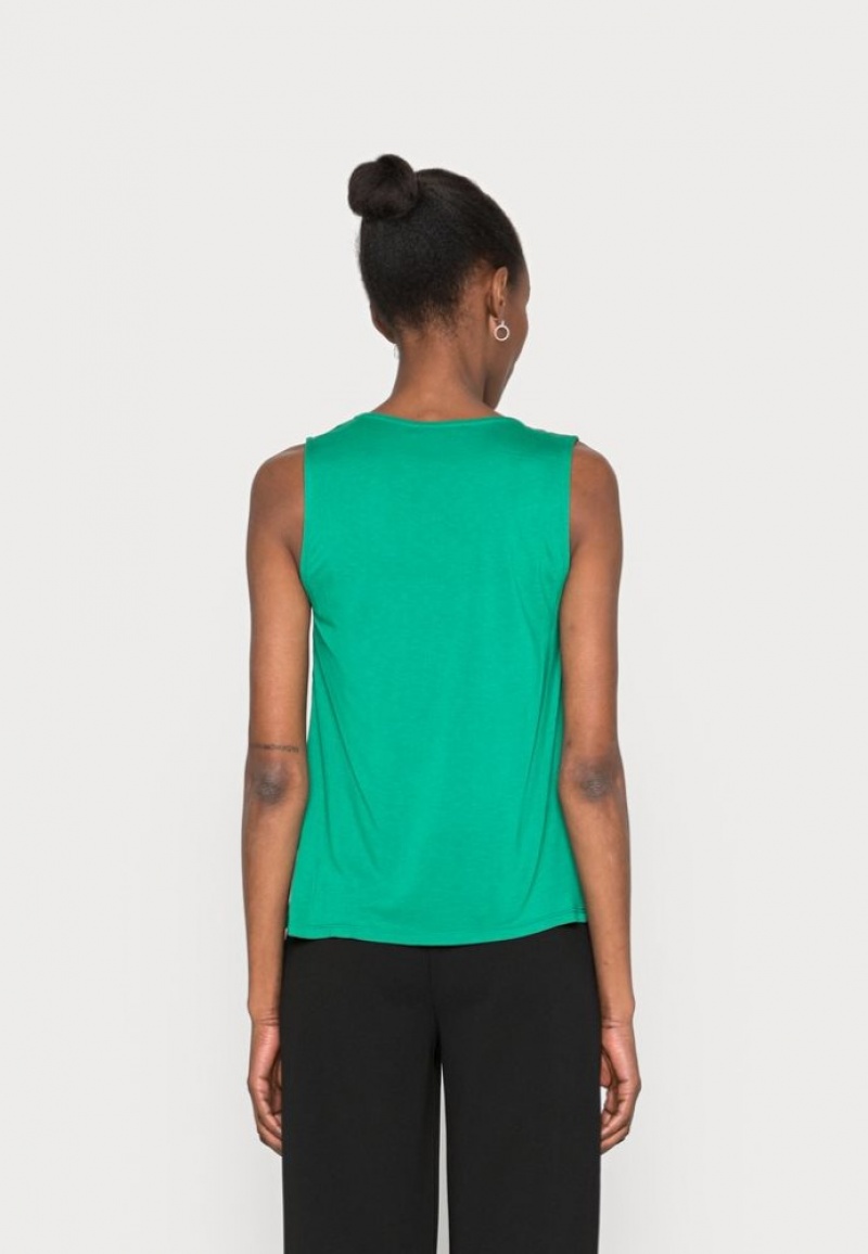 Anna Field Top T-shirts Dames Groen | 8371-KSJUO