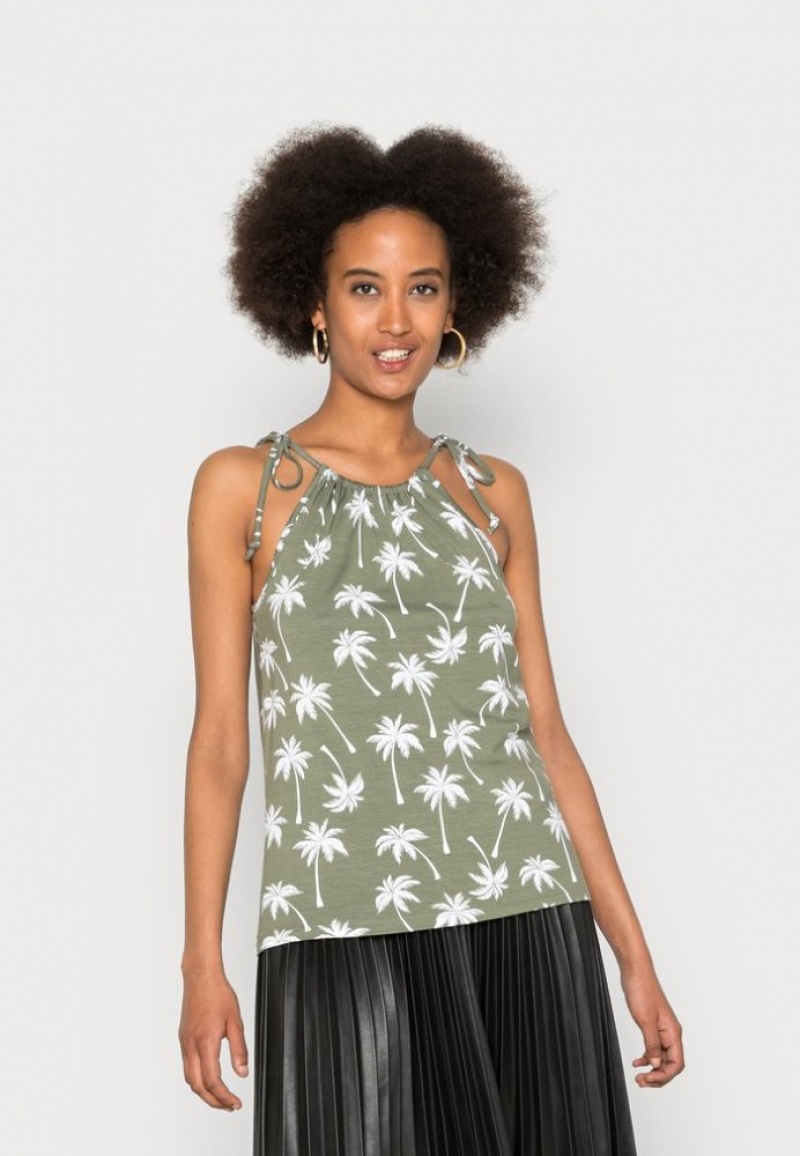 Anna Field Top T-shirts Dames Lichtgroen | 2153-GCVEF