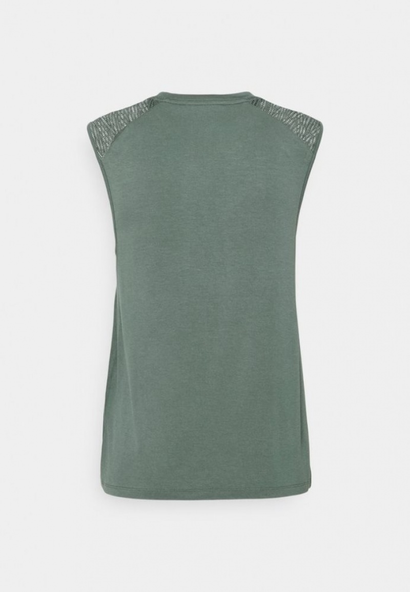 Anna Field Top T-shirts Dames Lichtgroen | 1456-KBPSI