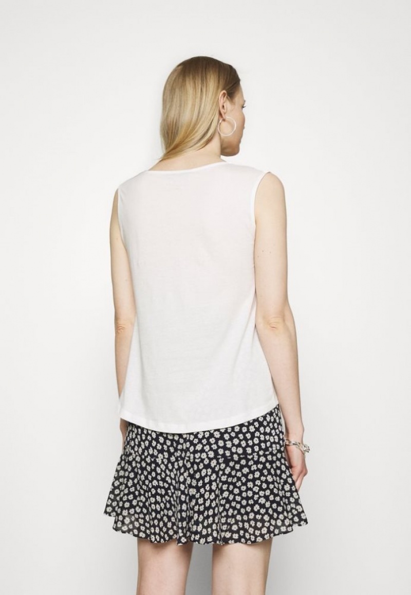 Anna Field Top T-shirts Dames Wit | 0241-FNODW