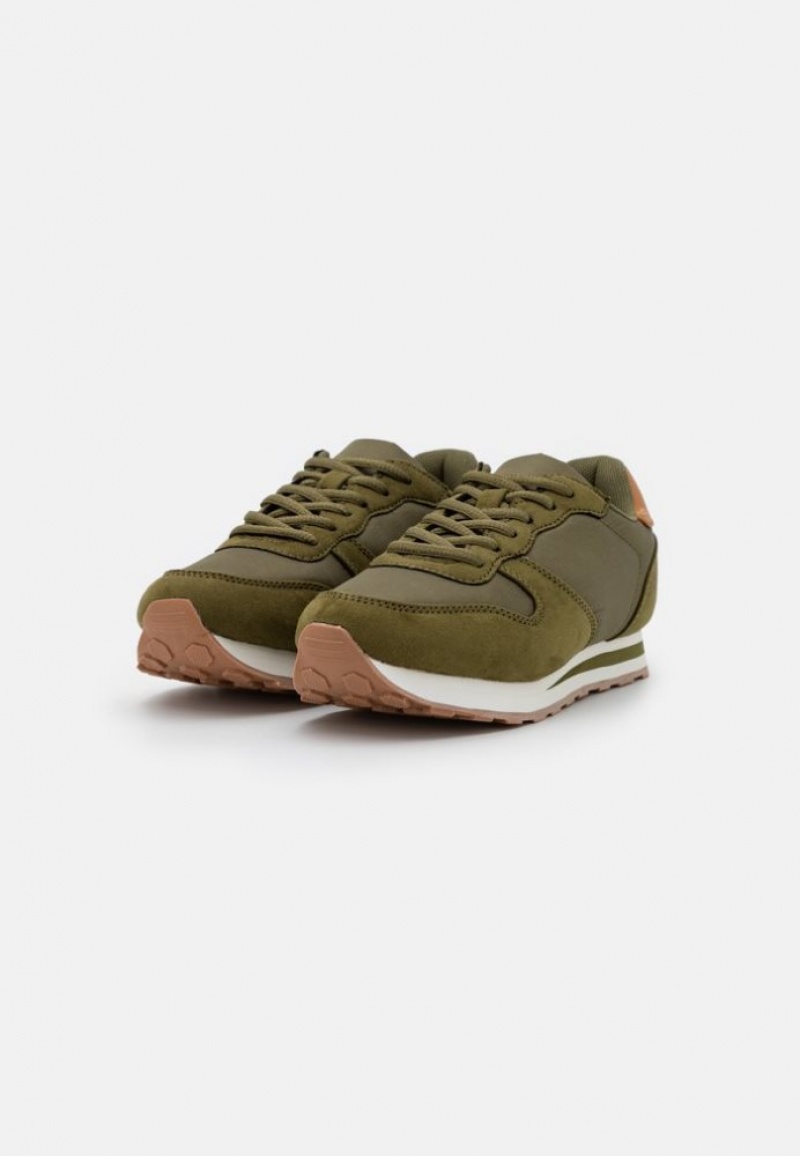 Anna Field Trainers Sneakers Dames Khaki | 5932-EIKFZ