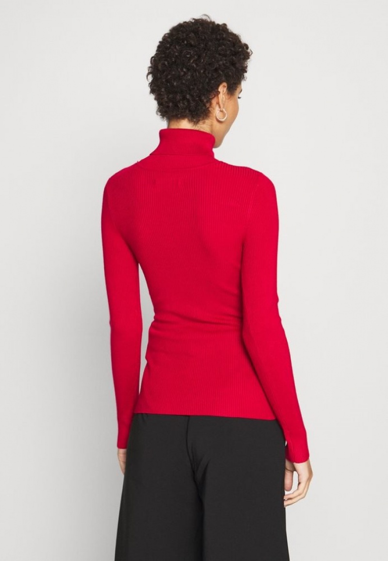 Anna Field Turtle Neck Jumper Pullover Dames Rood | 3195-COBZU