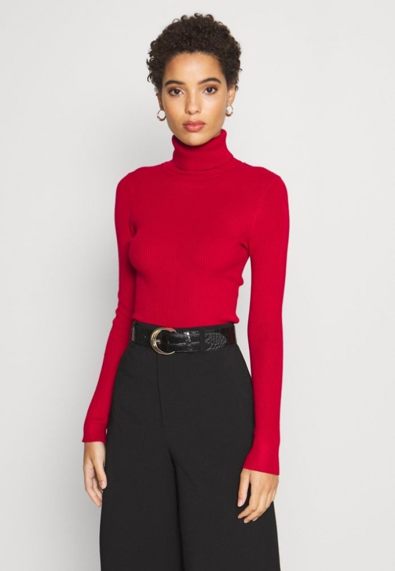 Anna Field Turtle Neck Jumper Pullover Dames Rood | 3195-COBZU