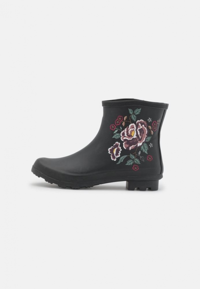 Anna Field Wellies Enkellaarzen Dames Zwart | 5943-PBTCX