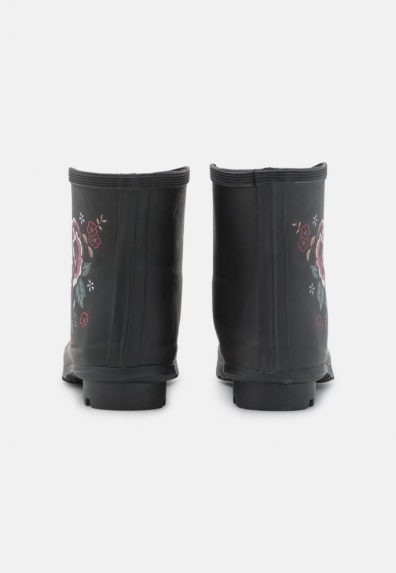 Anna Field Wellies Enkellaarzen Dames Zwart | 5943-PBTCX