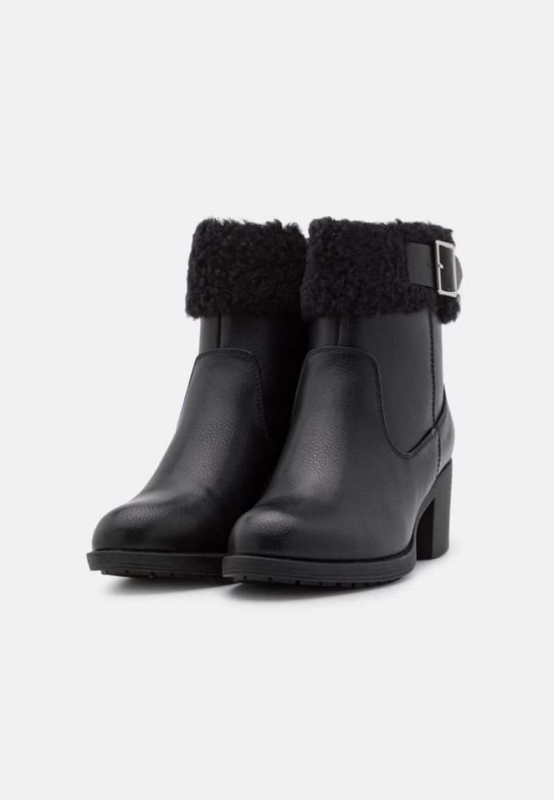 Anna Field Winter Booties Klassieke Ankle Boots Enkellaarzen Dames Zwart | 1458-YZOWN