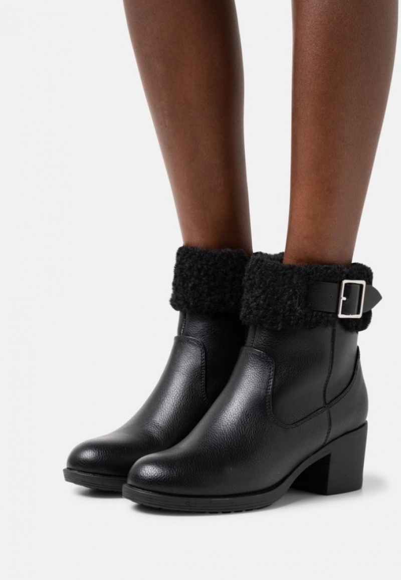 Anna Field Winter Booties Klassieke Ankle Boots Enkellaarzen Dames Zwart | 1458-YZOWN