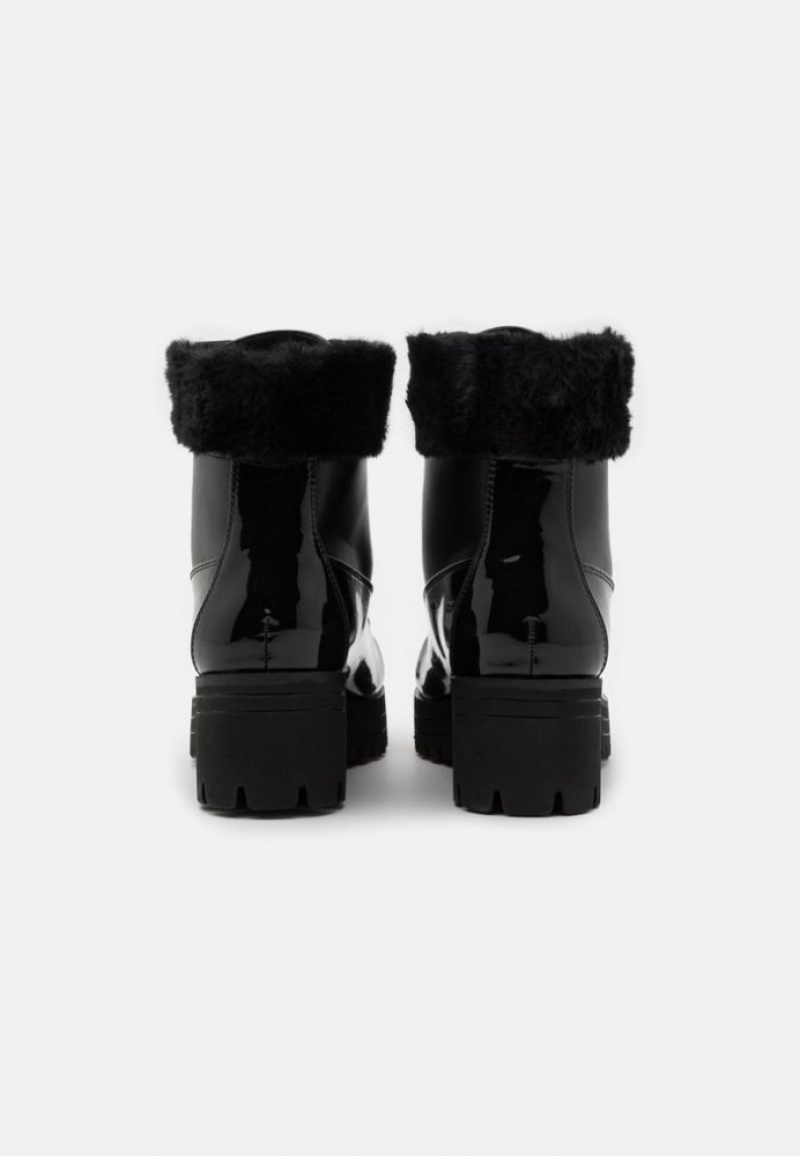 Anna Field Winter Booties Platform Ankle Boots Enkellaarzen Dames Zwart | 6541-MAQIF