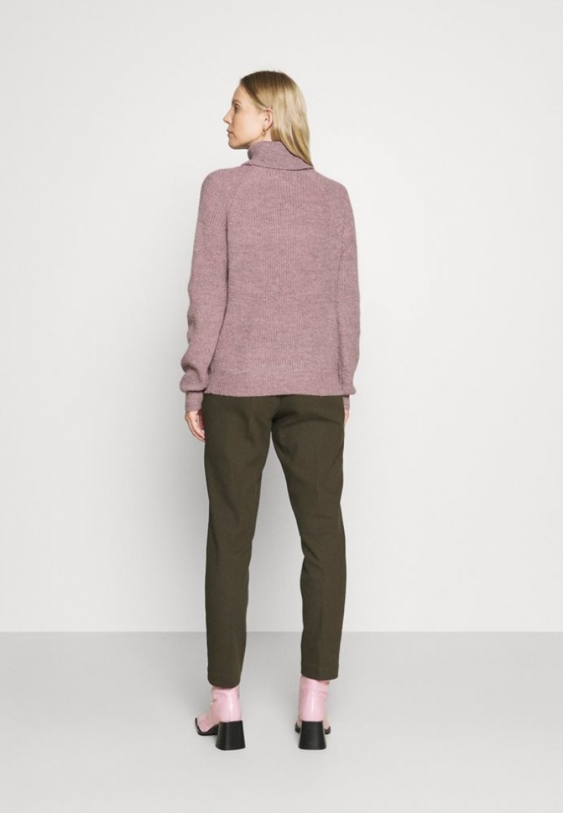 Anna Field Wol Blend Turtleneck Jumper Pullover Dames Paars | 7198-XBPJK