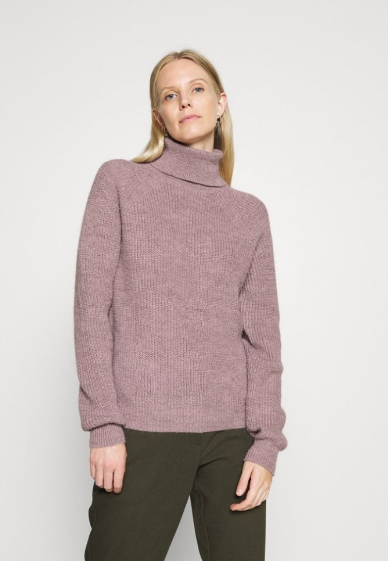 Anna Field Wol Blend Turtleneck Jumper Pullover Dames Paars | 7198-XBPJK