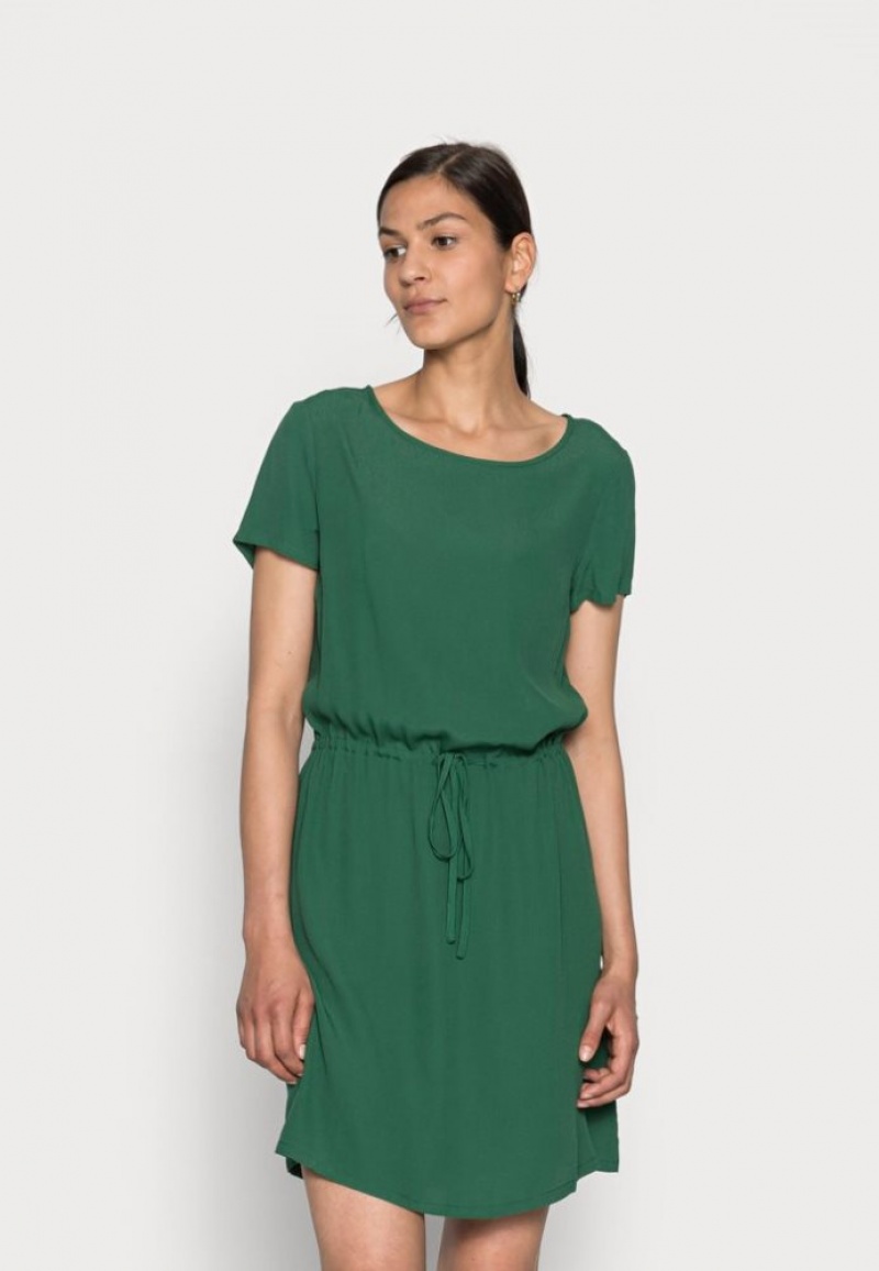 Anna Field Woven Jurken Basic Tunnel Day Jurken Jurk Dames Groen | 7493-LWSQC